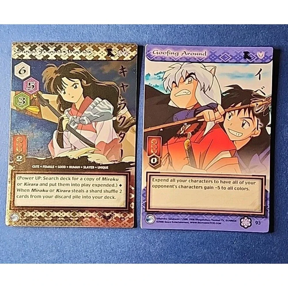 InuYasha TCG Goofing Around #93 & Folo Sango, Fearless Warrior #P5 RARE